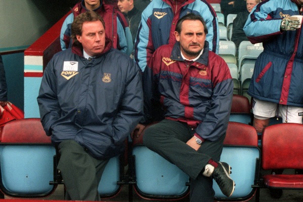 West Ham's Harry Redknapp and Frank Lampardponder the situation.